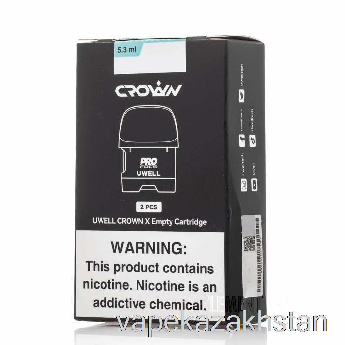 Vape Kazakhstan Uwell Crown X Replacement Pods 5.3mL Empty Pods